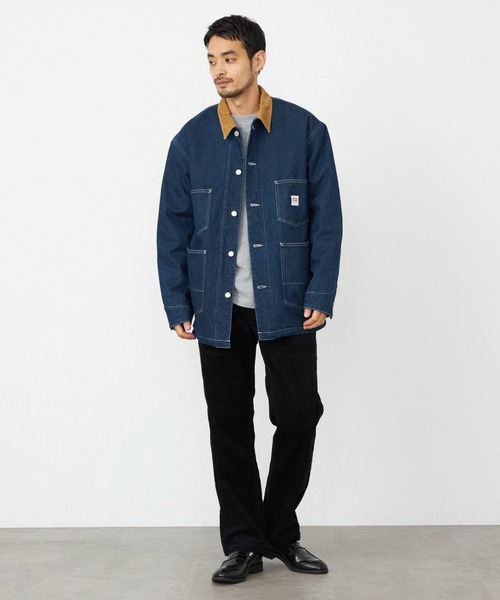 EDWIN(エドウィン)の「EDWIN エドウィン カバーオール デニムジャケット ブランケット(デニムジャケット・メンズ・インディゴブルー/ブルー・SMALL/MEDIUM/LARGE/X-LARGE)」の13枚目の写真