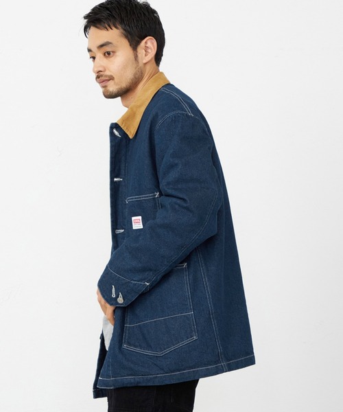EDWIN(エドウィン)の「EDWIN エドウィン カバーオール デニムジャケット ブランケット(デニムジャケット・メンズ・インディゴブルー/ブルー・SMALL/MEDIUM/LARGE/X-LARGE)」の4枚目の写真