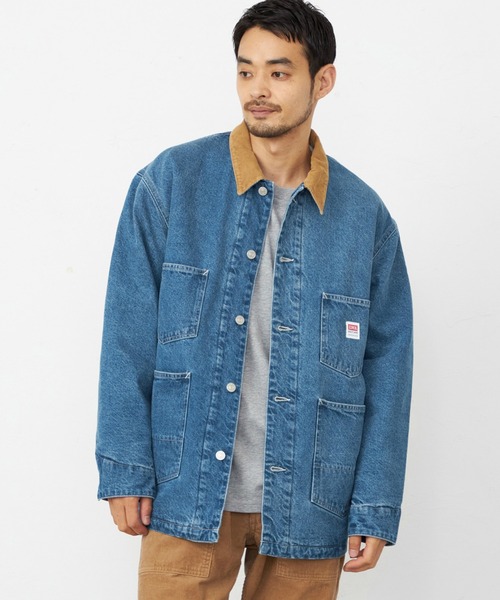 EDWIN(エドウィン)の「EDWIN エドウィン カバーオール デニムジャケット ブランケット(デニムジャケット・メンズ・インディゴブルー/ブルー・SMALL/MEDIUM/LARGE/X-LARGE)」の14枚目の写真