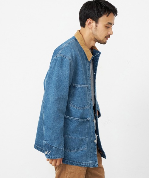 EDWIN(エドウィン)の「EDWIN エドウィン カバーオール デニムジャケット ブランケット(デニムジャケット・メンズ・インディゴブルー/ブルー・SMALL/MEDIUM/LARGE/X-LARGE)」の16枚目の写真