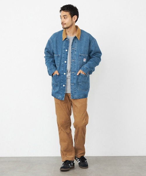 EDWIN(エドウィン)の「EDWIN エドウィン カバーオール デニムジャケット ブランケット(デニムジャケット・メンズ・インディゴブルー/ブルー・SMALL/MEDIUM/LARGE/X-LARGE)」の22枚目の写真