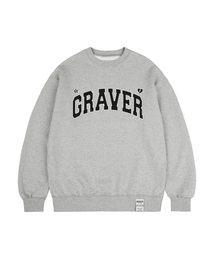 [UNISEX]OF GRAVER アーチロゴ スウェット_グレー
