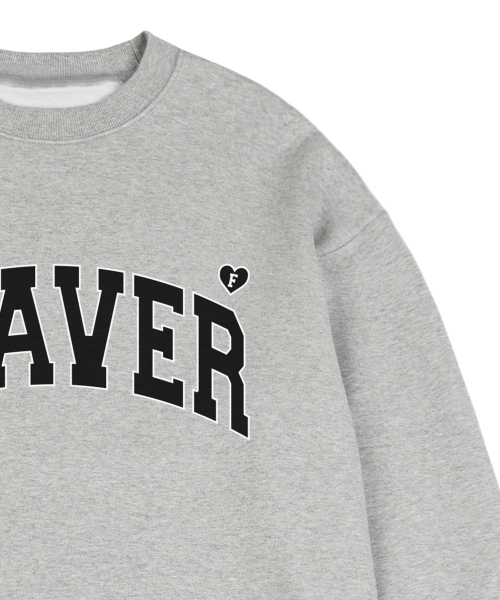 GRAVER（グレーバー）の「[UNISEX]OF GRAVER アーチロゴ スウェット_グレー（スウェット・レディース・ブラック・MEDIUM/LARGE/X-LARGE）」の2枚目の写真
