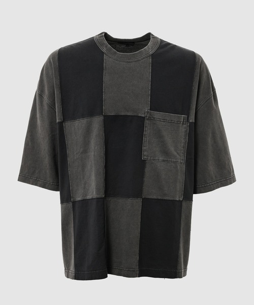 COMME des GARCONS HOMME(コム デ ギャルソン・オム)の「PANEL PATCHWORK T-SHIRTS(Tシャツ/カットソー・メンズ・チャコールグレー・S/M/L/XL)」の1枚目の写真