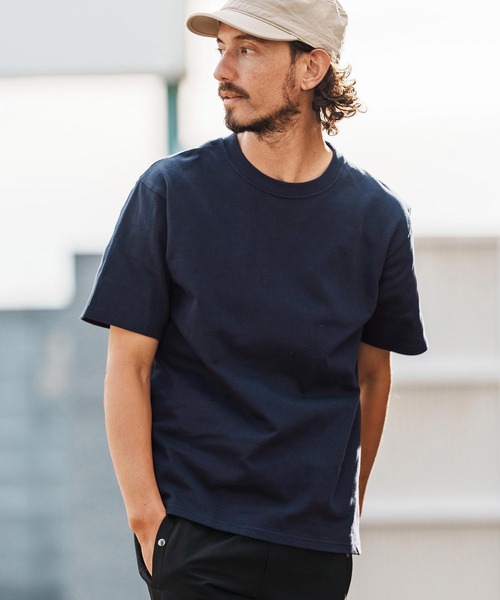 1minute 1second(ワンミニットワンセカンド)の「mt10109-10oz t-shirt with heart patch Tシャツ(1M26H260)(Tシャツ/カットソー・メンズ・グレイッシュベージュ/ブラック/ネイビー/ホワイト・S/M/L/XL)」の14枚目の写真