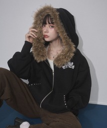 ENVYM（アンビー）の「フードファースタッズジップパーカー（パーカー）」