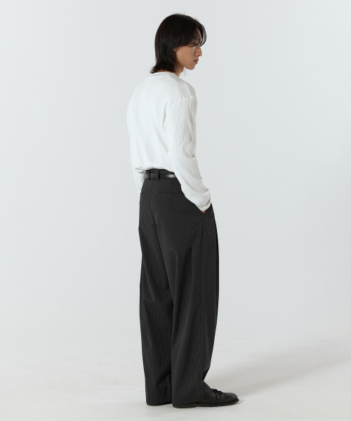 JUAN HOMME（ジュアンオム）の「ヘンリーネックロングスリーブTシャツ（ホワイト）（Tシャツ/カットソー・メンズ・ホワイト・SMALL/MEDIUM/LARGE）」の20枚目の写真