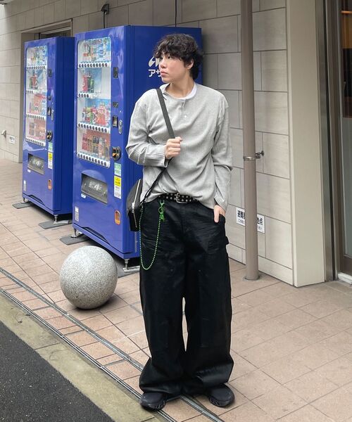 JUAN HOMME（ジュアンオム）の「ヘンリーネックロングスリーブTシャツ（ホワイト）（Tシャツ/カットソー・メンズ・ホワイト・SMALL/MEDIUM/LARGE）」の8枚目の写真