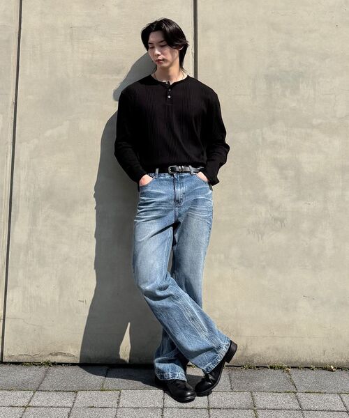 JUAN HOMME（ジュアンオム）の「ヘンリーネックロングスリーブTシャツ（ホワイト）（Tシャツ/カットソー・メンズ・ホワイト・SMALL/MEDIUM/LARGE）」の10枚目の写真