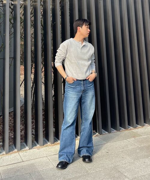 JUAN HOMME（ジュアンオム）の「ヘンリーネックロングスリーブTシャツ（ホワイト）（Tシャツ/カットソー・メンズ・ホワイト・SMALL/MEDIUM/LARGE）」の11枚目の写真
