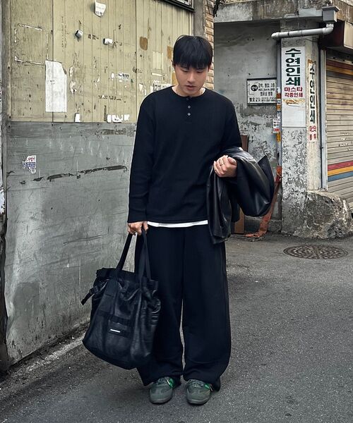 JUAN HOMME（ジュアンオム）の「ヘンリーネックロングスリーブTシャツ（ホワイト）（Tシャツ/カットソー・メンズ・ホワイト・SMALL/MEDIUM/LARGE）」の5枚目の写真
