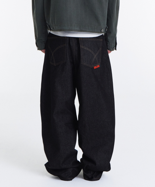 KICHUL（キチョル）の「Midnight Raw Wide Denim Pants (Black)（デニムパンツ・メンズ・その他・SMALL/MEDIUM/LARGE）」の8枚目の写真