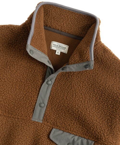 WILD BRICKS(ワイルドブリックス)の「WB FLEECE PULLOVER (brown)(その他アウター・メンズ・その他・LARGE)」の3枚目の写真