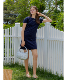 LACE TERRY ONE-PIECE_NAVY