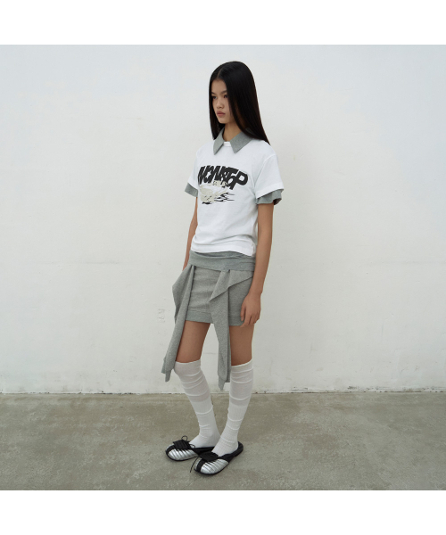 LCDC TM(エルシーディーシーティーエム)の「NONSTOP PRINT T-SHIRTS (WHITE)(Tシャツ/カットソー・レディース・ホワイト・SMALL/MEDIUM)」の2枚目の写真