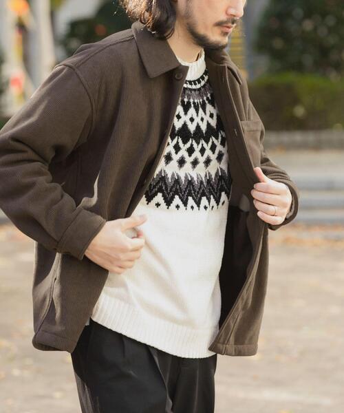 ITEMS URBANRESEARCH（アイテムズ アーバンリサーチ）の「裏フリースボンディングコーデュロイジャケット（その他アウター・メンズ・ブラック/ライトベージュ/ブラウン・MEDIUM/LARGE）」の13枚目の写真