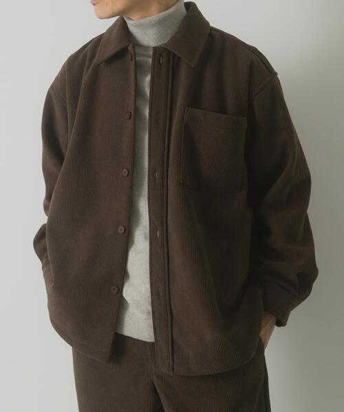 ITEMS URBANRESEARCH（アイテムズ アーバンリサーチ）の「裏フリースボンディングコーデュロイジャケット（その他アウター・メンズ・ブラック/ライトベージュ/ブラウン・MEDIUM/LARGE）」の16枚目の写真