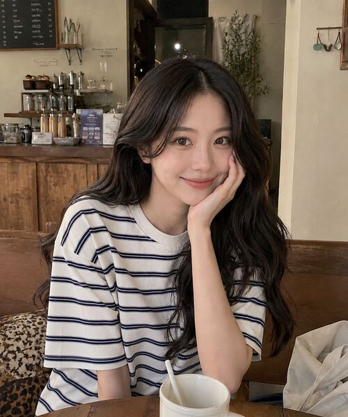 SAYUU(サユ)の「ストライプビスケット半袖Tシャツアイボリー(Tシャツ/カットソー・レディース・アイボリー・FREE)」の12枚目の写真