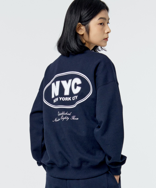 PAPERBOY(ペーパーボーイ)の「NYCアカデミースウェットシャツ-ネイビー(スウェット・レディース・その他・SMALL/MEDIUM/LARGE/X-LARGE)」の5枚目の写真