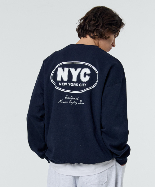 PAPERBOY(ペーパーボーイ)の「NYCアカデミースウェットシャツ-ネイビー(スウェット・レディース・その他・SMALL/MEDIUM/LARGE/X-LARGE)」の7枚目の写真