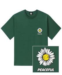 DAISY PEACEFUL LOGO Tシャツ - グリーン