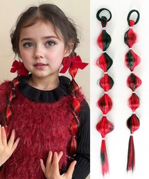 MAISON SELECT（メゾンセレクト）の「11D8-TJ バブルツインテール風 エクステヘアゴム 2本セット（ヘアゴム）」