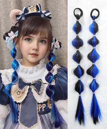 確認　ヘアゴム ヘアリボン ツインテール　1367　キャンディストライプ　猫 ツインテール」に該当するファッション通販 - ZOZOTOWN