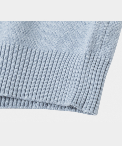 LETTERCOMO(レテルコモ)の「エッセンシャルデイリーラウンドニットスカイブルー(ニット/セーター・レディース・その他・MEDIUM/LARGE)」の4枚目の写真