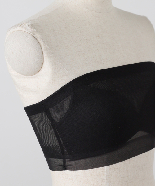 NICENICE MOMENT(ナイスナイスモーメント)の「【NICENICE MOMENT / ナイスナイスモーメント】MESH TUBE TOP(チューブトップ・レディース・ブラウン系その他/アイボリー/ブラック・3/1)」の6枚目の写真