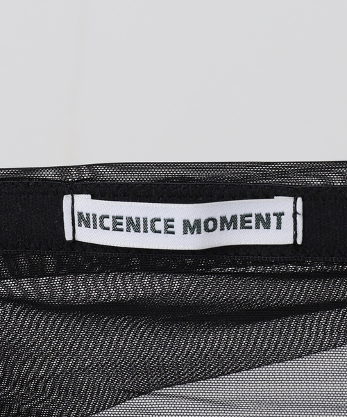 NICENICE MOMENT(ナイスナイスモーメント)の「【NICENICE MOMENT / ナイスナイスモーメント】MESH TUBE TOP(チューブトップ・レディース・ブラウン系その他/アイボリー/ブラック・3/1)」の8枚目の写真