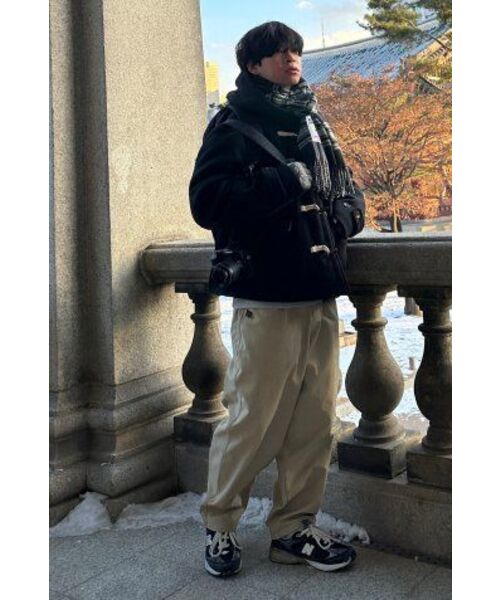 WANGGWAN（ワングァン）の「NDA90 ワイドフィット起毛ナイロンパンツ（ベージュ）（スラックス・メンズ・その他・MEDIUM/LARGE）」の11枚目の写真