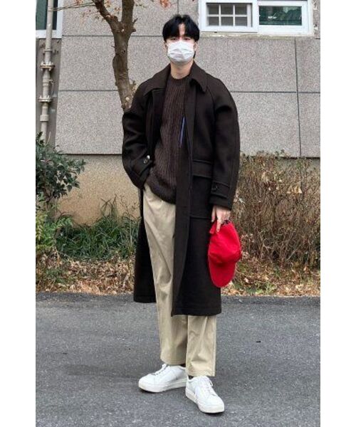 WANGGWAN（ワングァン）の「NDA90 ワイドフィット起毛ナイロンパンツ（ベージュ）（スラックス・メンズ・その他・MEDIUM/LARGE）」の2枚目の写真