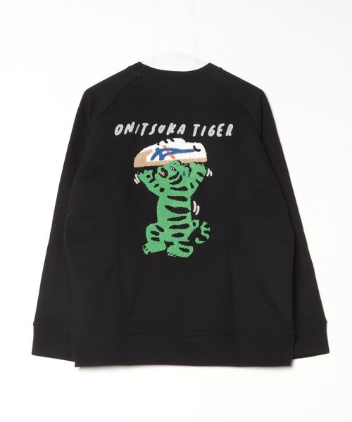 Onitsuka Tiger(オニツカタイガー)の「SWEAT TOP / スウェットトップ(スウェット・レディース・ブラック/アイボリー・S/XS/XL/L/M)」の9枚目の写真