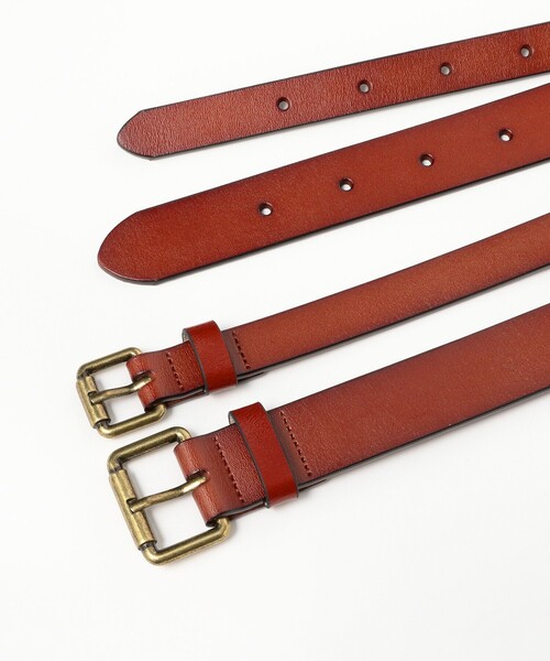Ray BEAMS（レイビームス）の「ワイド ダブル バックル ベルト（ベルト・レディース・ブラック/ダークブラウン・ONE SIZE）」の11枚目の写真