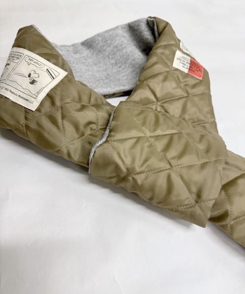 SNOOPY×OLD BETTY'S（スヌーピーカケルオールドベティーズ）の「スヌーピー【SNOOPY】Warm Puff Muffler（マフラー・レディース・ベージュ系その他・FREE）」の6枚目の写真