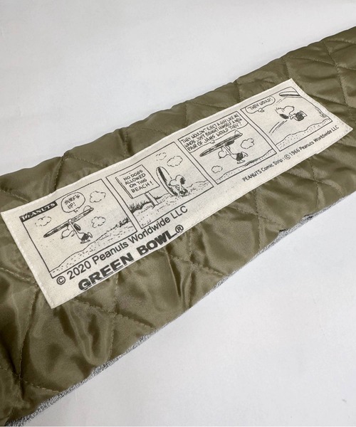 SNOOPY×OLD BETTY'S（スヌーピーカケルオールドベティーズ）の「スヌーピー【SNOOPY】Warm Puff Muffler（マフラー・レディース・ベージュ系その他・FREE）」の8枚目の写真