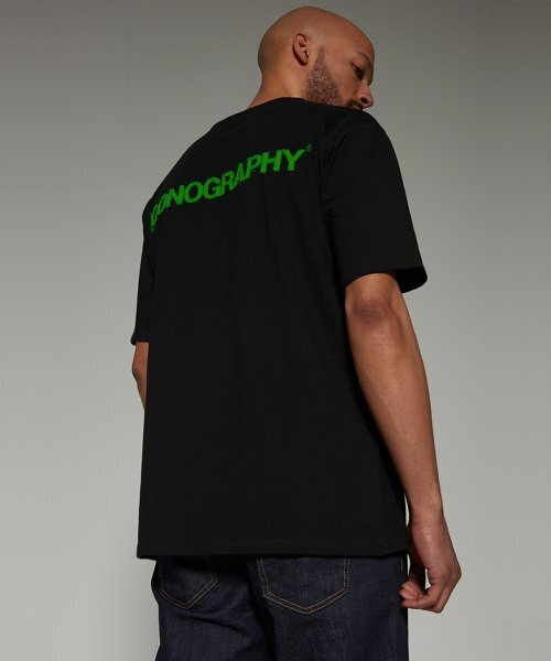 ICONOGRAPHY(アイコノグラフィー)の「グラフィアプリケBK GE(Tシャツ/カットソー・メンズ・ブラック・LARGE/MEDIUM/X-LARGE)」の3枚目の写真