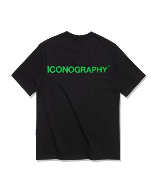 ICONOGRAPHY(アイコノグラフィー)の「グラフィアプリケBK GE(Tシャツ/カットソー・メンズ・ブラック・LARGE/MEDIUM/X-LARGE)」の6枚目の写真