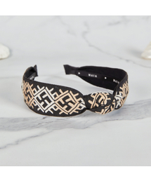 MAIA（マイア）の「Patterned Jacquard Hairband - Beige（ヘアバンド）」