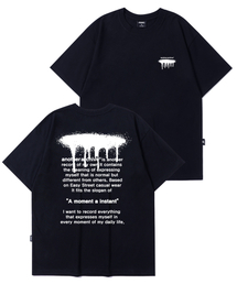 ANOTHER ARCHIVE（アナザーアーカイブ）の「Spray lettering logo short sleeve T-shirt_Navy（Tシャツ/カットソー）」