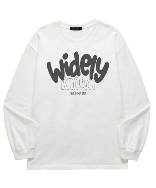 OUSE(オウズ)の「WIDELY KNOWN ロングスリーブ (DLS035) ホワイト(Tシャツ/カットソー・レディース・その他・SMALL/MEDIUM/LARGE/X-LARGE/XX-LARGE)」の4枚目の写真