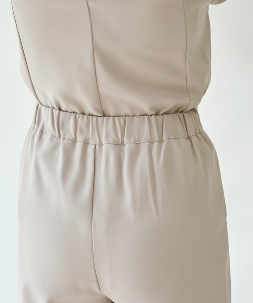 Viola e Viola(ヴィオラエヴィオラ)の「【洗える/イージーケア/ストレッチ】Aラインセレモニーセットアップ《カットツイル素材》(スーツパンツ・レディース・ブラック/グレイッシュベージュ/ネイビー・M/L/LL/3L/4L/5L)」の15枚目の写真