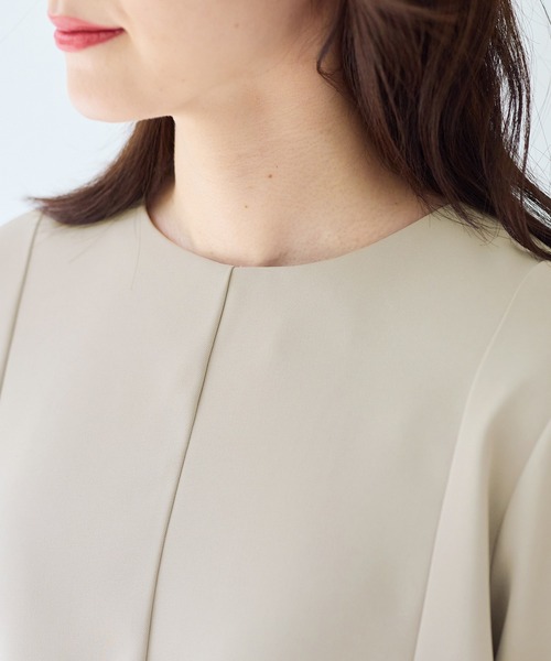 Viola e Viola(ヴィオラエヴィオラ)の「【洗える/イージーケア/ストレッチ】Aラインセレモニーセットアップ《カットツイル素材》(スーツパンツ・レディース・ブラック/グレイッシュベージュ/ネイビー・M/L/LL/3L/4L/5L)」の21枚目の写真