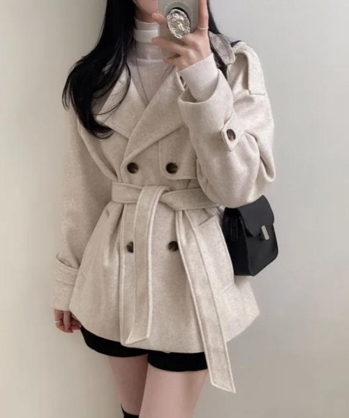 セール】トレンチコート【韓国ファッション】（トレンチコート