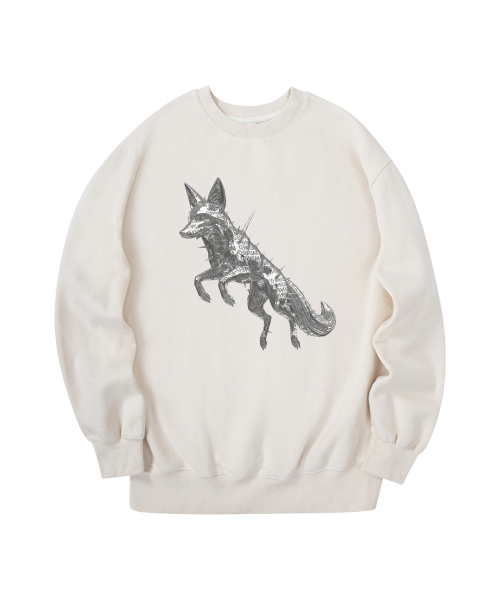 RADINEO(ラディネオ)の「Chrome Fox Man to Man Cream(スウェット・メンズ・その他・MEDIUM/LARGE/X-LARGE)」の1枚目の写真