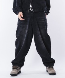 SHORT ROUND | SHORT ROUND/【26年春夏新作】バルーンスラッシュデニムパンツ(デニムパンツ)