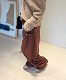 Solid Wide Sweat Pants