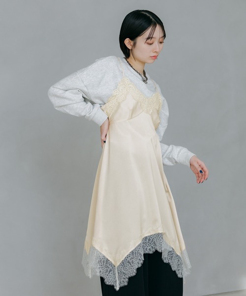 PAGEBOY（ページボーイ）の「ランジェリーチュニックワンピース（チュニック・レディース・オフホワイト/ブラック・FREE）」の13枚目の写真