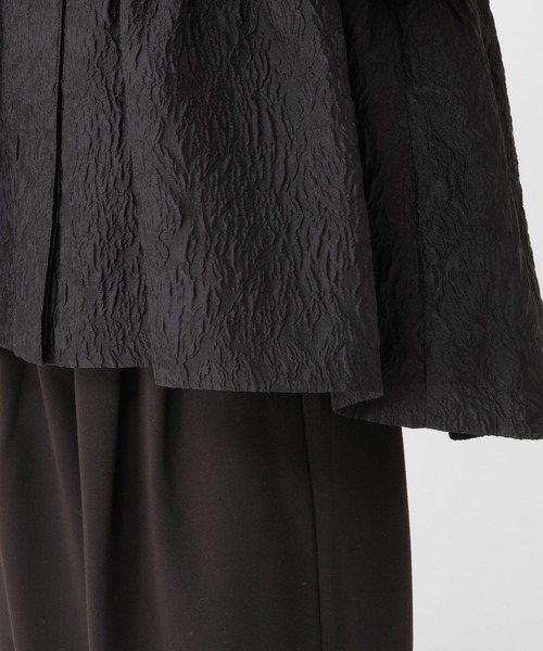 studio CLIP（スタディオクリップ）の「【WEB限定】ふくれジャガードジャケット《オケージョン2026SS》（ノーカラージャケット・レディース・ブラック・FREE）」の15枚目の写真