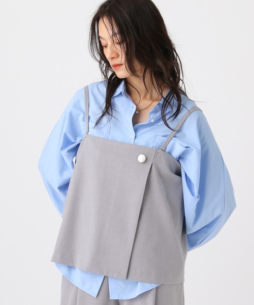 Elura(エルーラ)の「映えラク2WAYキャミ/634733(キャミソール・レディース・ライトグレー/ネイビー/チェック・FREE)」の2枚目の写真